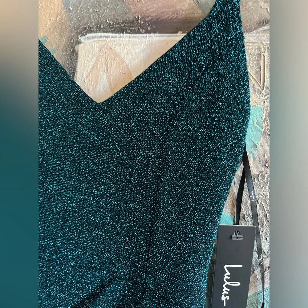 Lulus NWT metallic Mini dress - Picture 3 of 6
